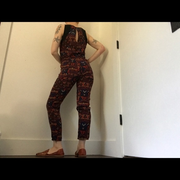 Forever 21 Art-deco Print Jumpsuit - Picture 2 of 12
